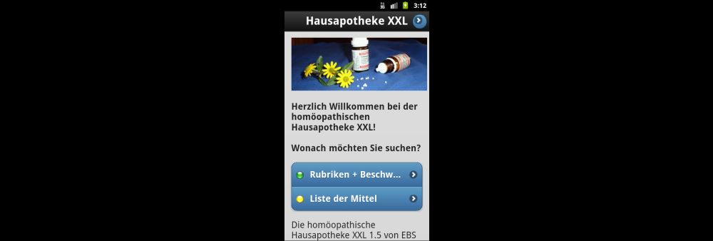 Hausapotheke Homöopathie XXL App